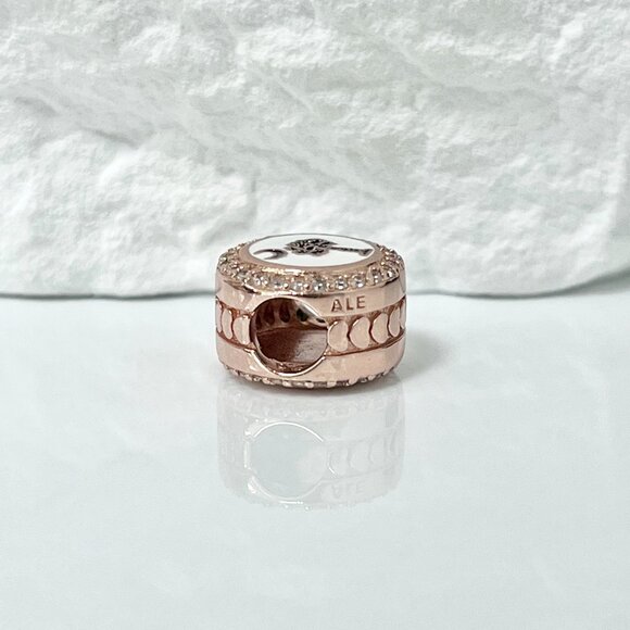 Pandora Charleston SC South Carolina Flag Rose Gold Plating Bead Charm - Picture 4 of 4